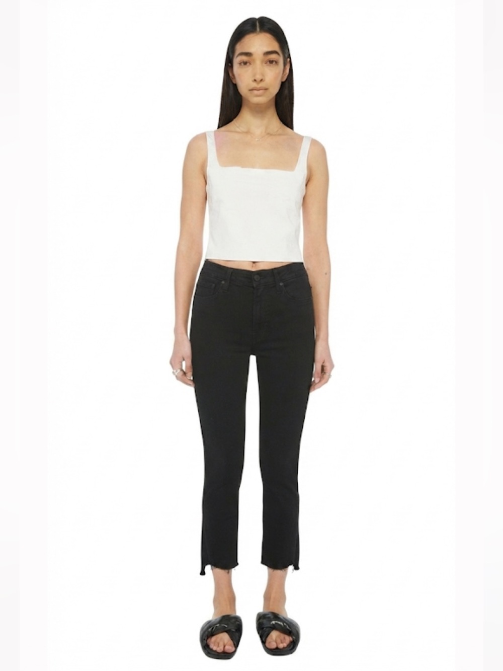 MOTHER “Insider Crop Step Fray” Not Guilty Wash Size 24 EUC!